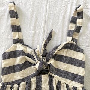 Striped canvas dress